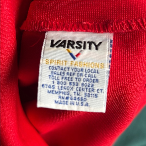 Varsity Red Sleeveless Top - Picture 3 of 4